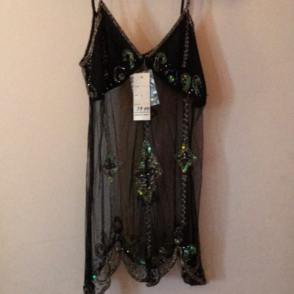 Rayon embellished top
